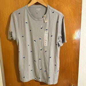 Blue Flamingo Tshirt Mens Medium Old Navy